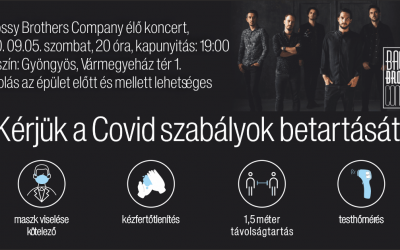 Bagossy Brothers Company élő koncert szombaton!