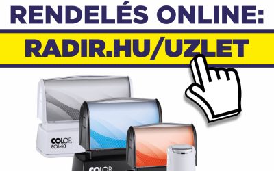 Bélyegzőt, végre online is rendelhet a Radírnál!